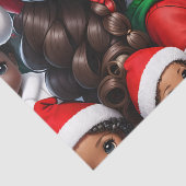 Lady Santa Tissue Paper Seidenpapier (Detail)