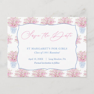 Lady Save The Date für Jubiläums-Geburtstagsfeier Postkarte