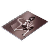 Lady Saxophonist - Jazz-Inspiriert Notebook Notizblock (Linke Seite)