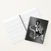 Lady Saxophonist - Jazz-Inspiriert Notebook Notizblock (Innenseite)