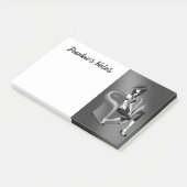 Lady Saxophonist - Jazz-Inspirierte Post-It-Notes Post-it Klebezettel (angewinkelt)