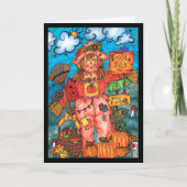 Lady Scarecrow Card Karte (Vorderseite)