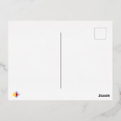 Lady sein folien feiertagspostkarte (Rückseite)