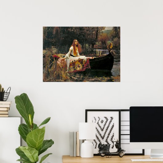 Lady Shalott 1888 Poster (Heimbüro)