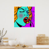 Lady singt die Blues Poster (Küche)