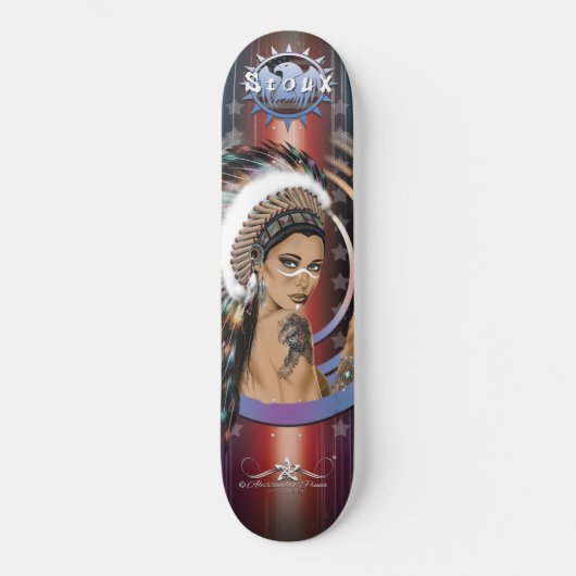 Lady Sioux 1/4 Skateboard (Vorderseite)