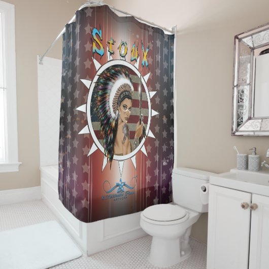 Lady Sioux Duschvorhang (Beispiel)