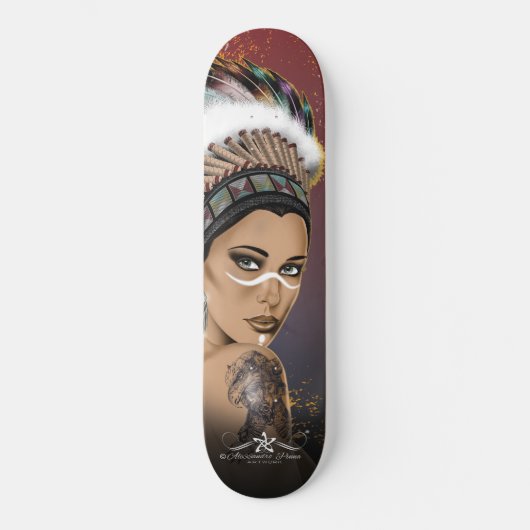 Lady Sioux Skateboard (Vorderseite)