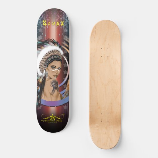 Lady Sioux Skateboard (Vorderseite)