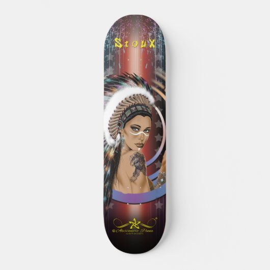 Lady Sioux Skateboard (Vorderseite)