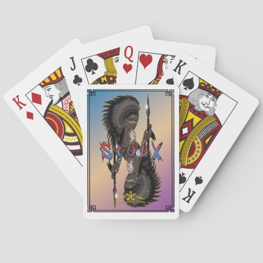 Lady Sioux Spielkarten (Rückseite)