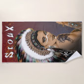 Lady Sioux Strandtuch (Vorderseite)