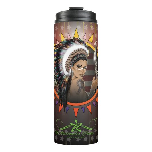 Lady Sioux Thermosbecher (Vorderseite)