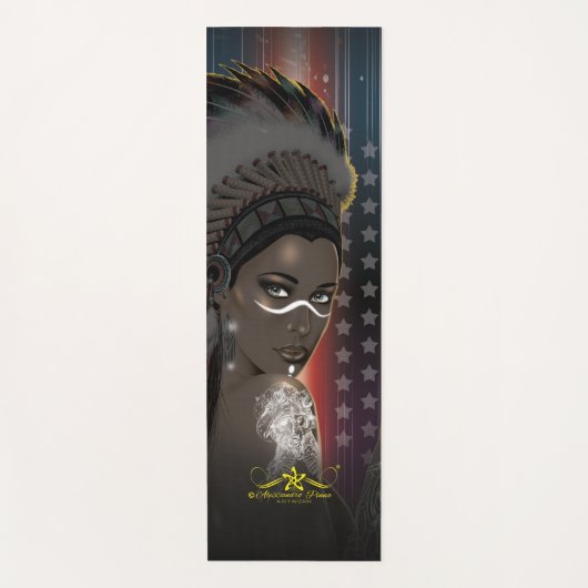 Lady Sioux Yogamatte (Vorderseite)