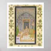 Lady sitzt in einem Pavillon mit Begleitern, aus d Poster (Vorne)