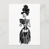 Lady Skeleton Postkarte (Vorderseite)