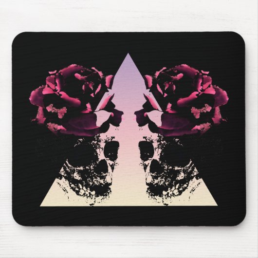 Lady Skull Mouse Pad Mousepad (Vorne)