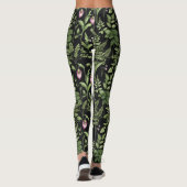 Lady Slipper Blume Holzlanddesign Leggings (Rückseite)