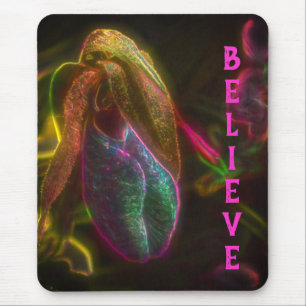 Lady Slipper glaubt Inspiration Mousepad