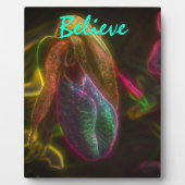 Lady Slipper glaubt inspirierende Worte Fotoplatte (Vorderseite)