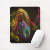 Lady Slipper Orchid Abstrakte Blume Art Mousepad (Mit Mouse)