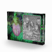 Lady Slipper Orchid Erstellen Sie Ihre eigene Fotoblock (Rechts)