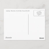 Lady Slipper Postkarte (Rückseite)