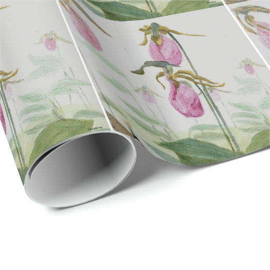 Lady Slippers Geschenkpapier (Rolleneckpunkt)