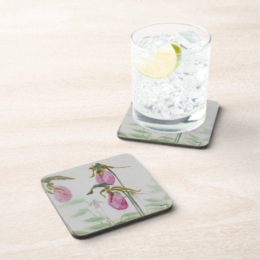 Lady Slippers Getränkeuntersetzer (Rechte Seite)