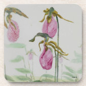 Lady Slippers Getränkeuntersetzer (Vorderseite)