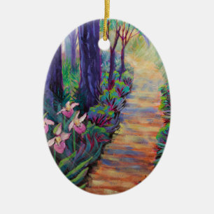 Lady Slippers on the Path Keramikornament
