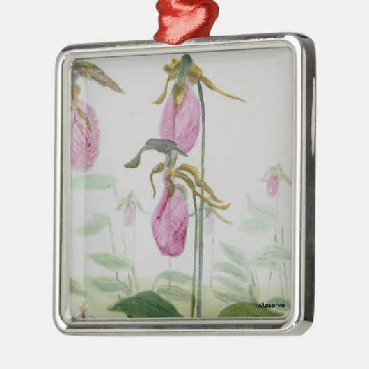 Lady Slippers Ornament Aus Metall (Links)