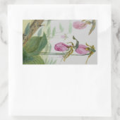 Lady Slippers Rechteckiger Aufkleber (Tasche)