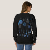 Lady Snow Flake Sweatshirt (Schwarz voll)