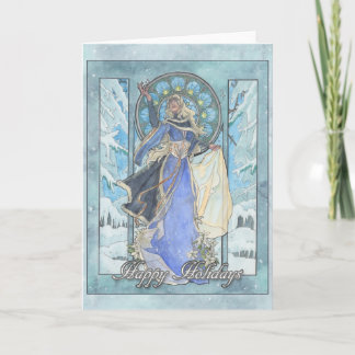 Lady Snowflake Card Feiertagskarte