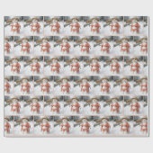 Lady Snowman Hitchhiking with a Florida Sign Geschenkpapier (Flach)