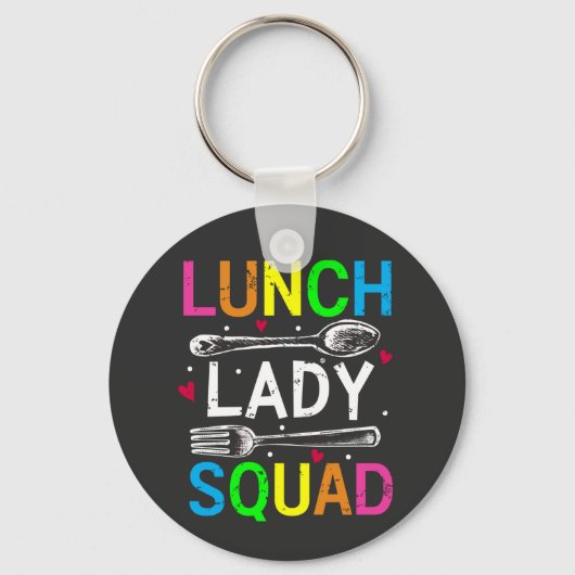 Lady Squad Cafeteria Workshop Button Schlüsselanhänger (Vorderseite)