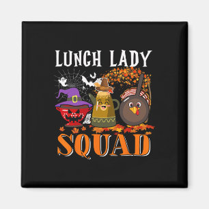Lady Squad Erntedank Halloween Fall Tre B Magnet
