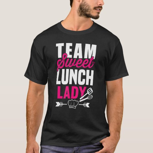 Lady Squad I Team Sweet Dessert Teacher Café T-Shirt (Vorderseite)