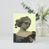 Lady Statue Postkarte (Stehend Vorderseite)