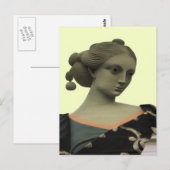 Lady Statue Postkarte (Vorne/Hinten)