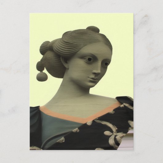 Lady Statue Postkarte (Vorderseite)