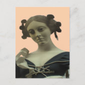 Lady Statue Postkarte (Vorderseite)