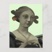 Lady Statue Postkarte (Vorderseite)
