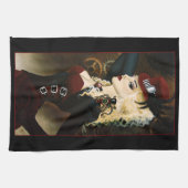 Lady Steampunk Viktorianisch Red Geschirrtuch (Horizontal)