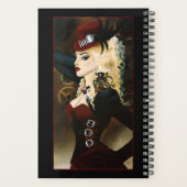 Lady Steampunk Viktorianisch Red Planer (Rückseite)