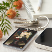 Lady Steampunk Viktorianisch Red Schlüsselanhänger (Vorderseite rechts)