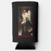 Lady Steampunk Viktorianisch Red Selters Dosenkühler (Vorderseite)