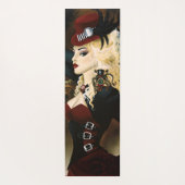 Lady Steampunk Viktorianisch Red Yogamatte (Rückseite)