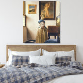 Lady stehend am Virginal, c.1672-73 Leinwanddruck (Insitu (Schlafzimmer))